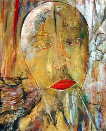 sin titulo Mixed media Textile Figure Painting