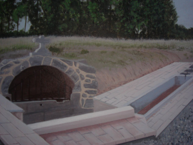 fuente de Sinovas Acrílico Lienzo Paisaje