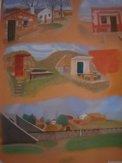 bodegas Sinovas Pastel Papel Paisaje