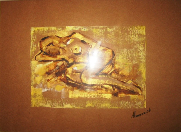 Serie Mujer Oil Card Nude Paintings