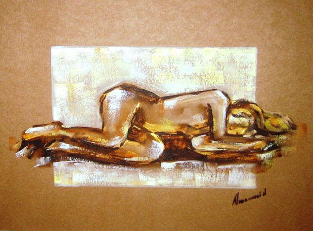 Serie Mujer Oil Card Nude Paintings