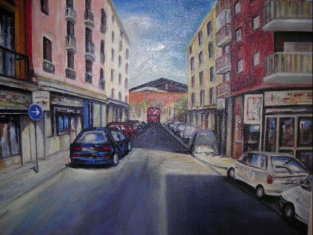 CALLE DE MADRID Oil Canvas