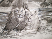 Pareja de leones