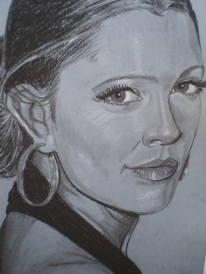 DREW BARRYMORE Charcoal