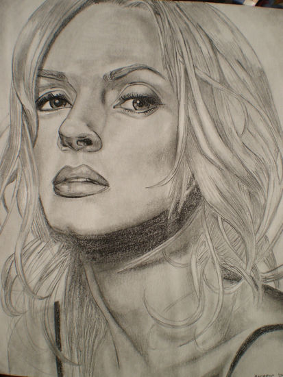 UMA THURMAN two Charcoal