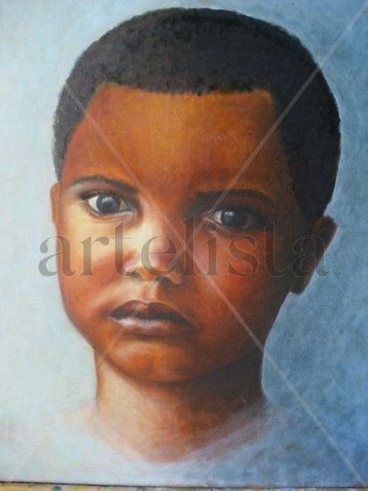 NIÑO BRUNO Oil Canvas Portrait