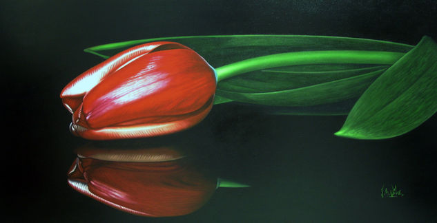 Reflejo de Luz Oil Canvas Floral Painting