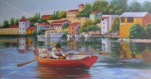 marina Oil Canvas Marine Painting