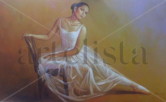 maestra de ballet Óleo Lienzo Figura