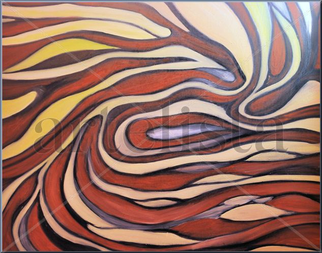 Sedimentos en el laberinto Oil Canvas Landscaping