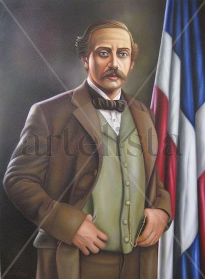 Juan Pablo Duarte Óleo Lienzo Retrato