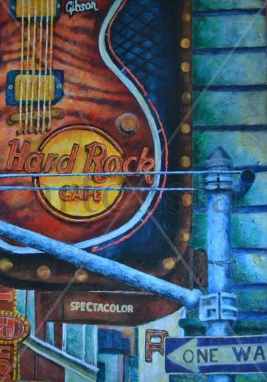 Hard Rock Acrylic Card Landscaping