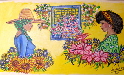 Entre flores