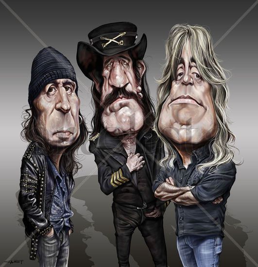 caricatura motorhead 