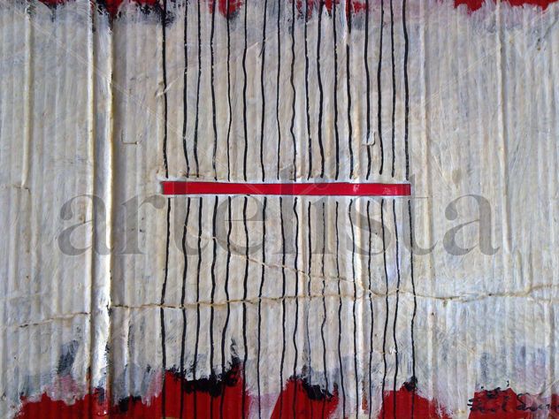 Lineas sobre rojo
