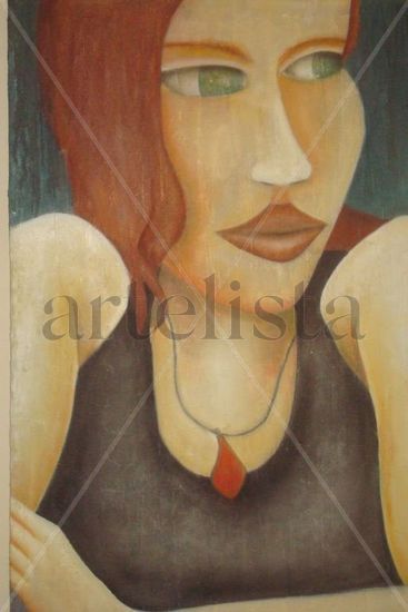 Pelirroja Oil Canvas Figure Painting