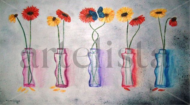 Encuentro Oil Canvas Floral Painting