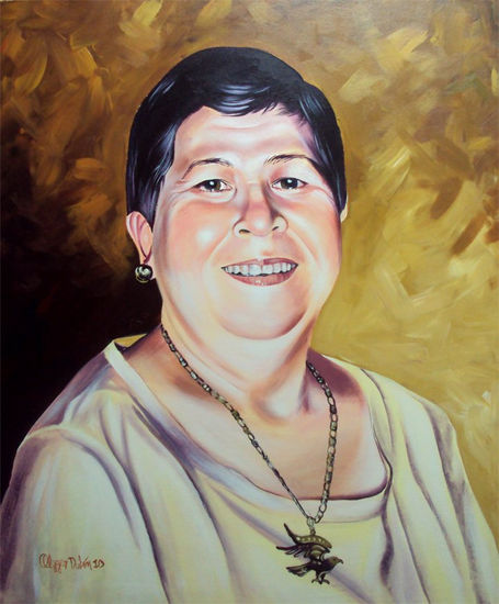 OLGUITA CORTES Acrílico Lienzo Retrato