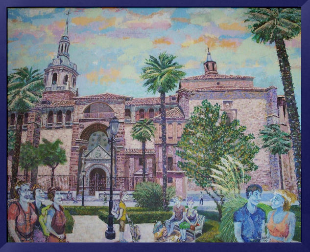 Basilica de la asunción en Manzanares Acrylic Panel Landscaping