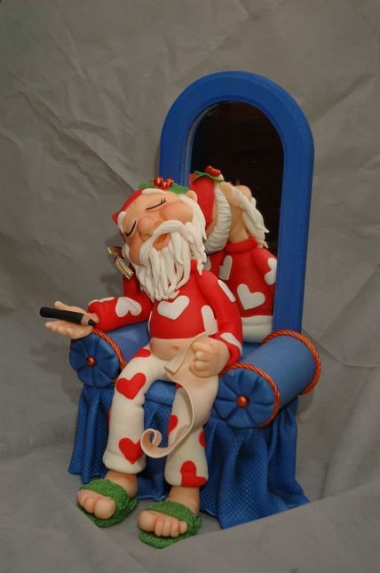 Papá Noel dormido