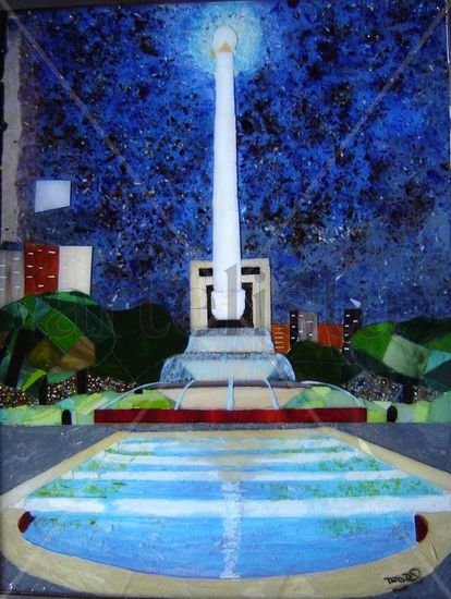 Caracas Valiente y Firme Oil Canvas Landscaping