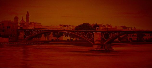 Puente de Triana rojiza