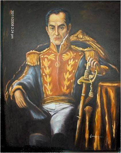 Bolivar 1813 Oil Canvas Figure Painting