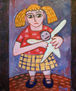 Niña con muñeco