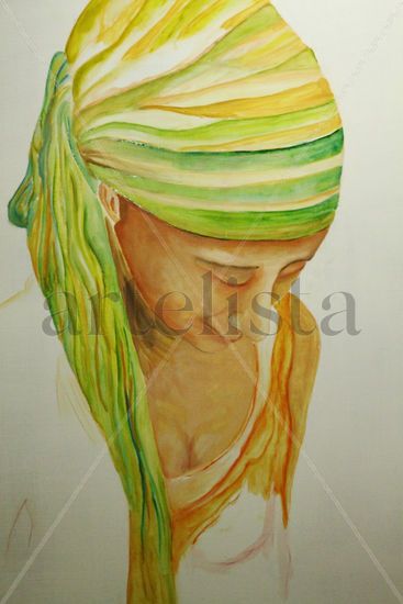 tatiana Oil Panel Figure Painting