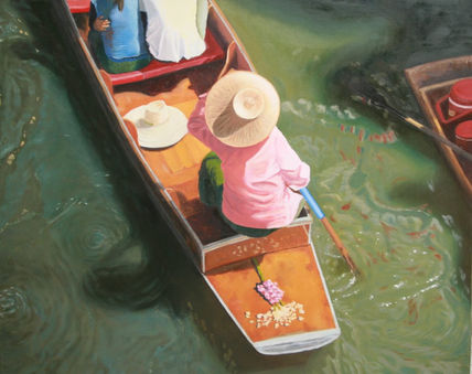 Floating market...