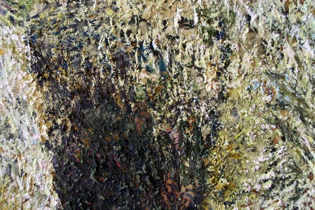 Cuadro detalle de "Así nos llevan"  caras dentro pelo.