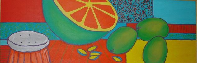 sal y limon Media Mixta Lienzo Paisaje