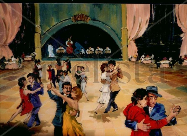 LA MILONGA Oil Canvas Others