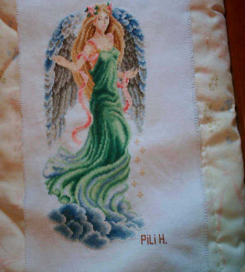 angel de la guarda Bordados Textil