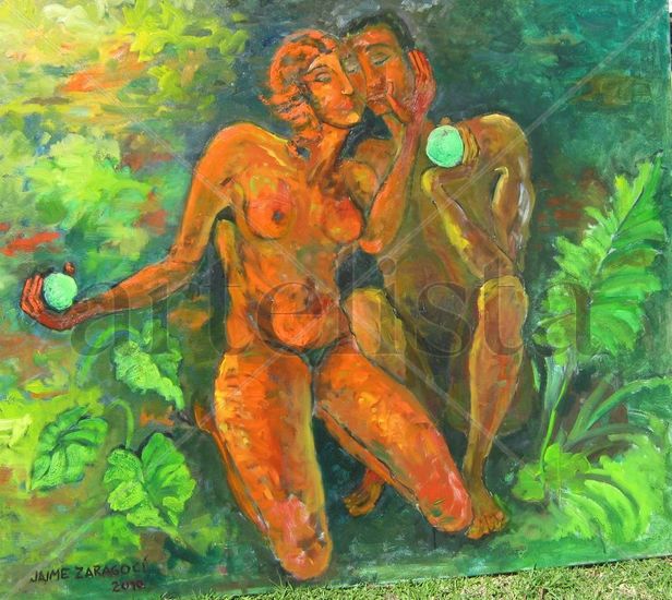 EL PARAISO PERDIDO Oil Canvas Figure Painting