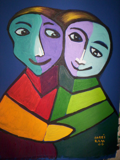 Hari y priya Acrylic Canvas