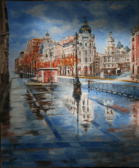 CALLE ALCALA Oil Canvas Landscaping