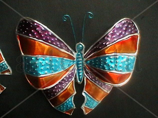 mariposa en repujado