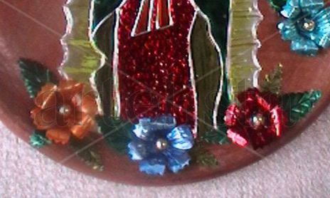 virgen de Guadalupe en repujado