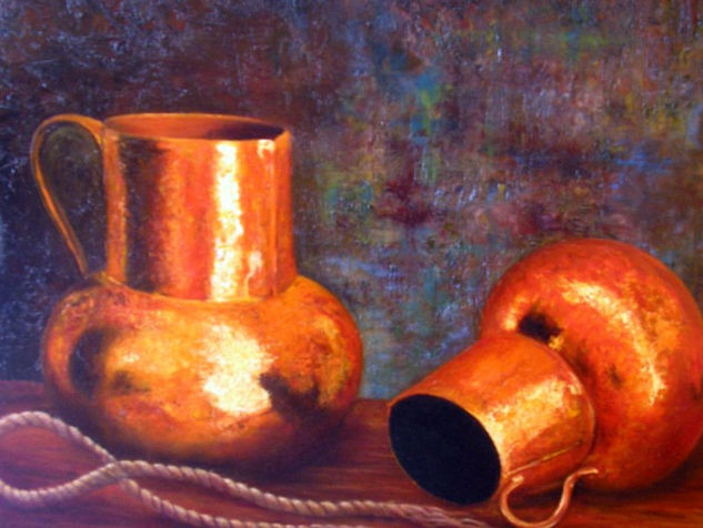 CACHARROS DE COBRE Oil Canvas Still Life Paintings