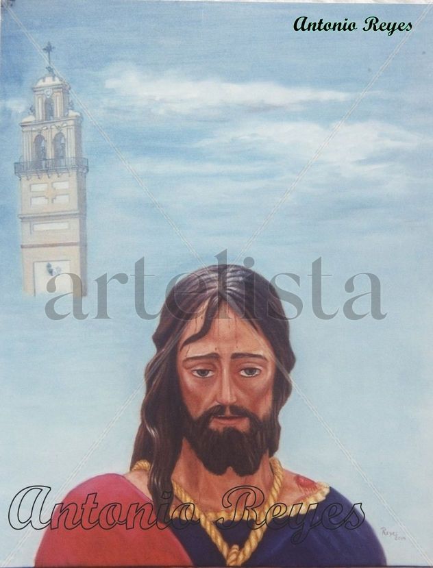 CARTEL ANUNCIADOR BENDICION NAZARENO DE LA LLAGA EN EL HOMBRO