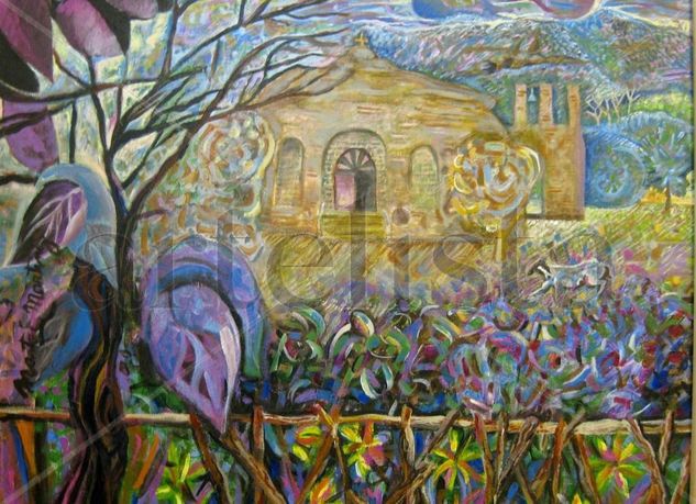 Iglesia del Cerro Colorado-cordoba ARGENTINA Acrylic Canvas Landscaping