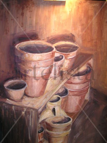 BARROS 3 Oil Canvas Still Life Paintings