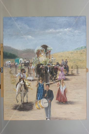 CARTEL ANUNCIADOR ROMERIA DE NTRA SRA DE LA ALEGRIA Oil Canvas Others