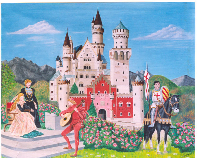 Neuschwanstein Oil Canvas