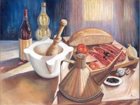 Bodegon Pastel Card Still Life Paintings