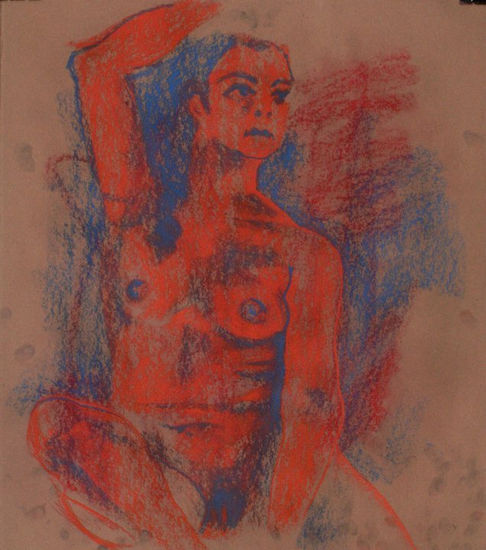 Estudio Figura Pastel Paper Figure Painting