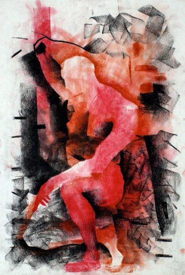 Estudio Figura Pastel Paper Figure Painting