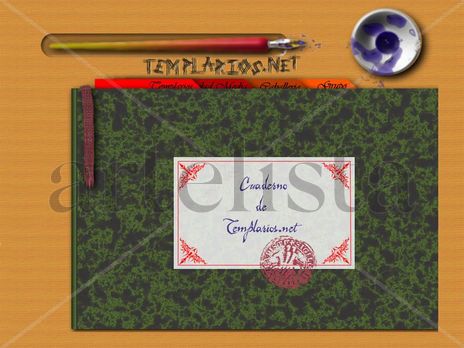 Cuaderno en pupitre