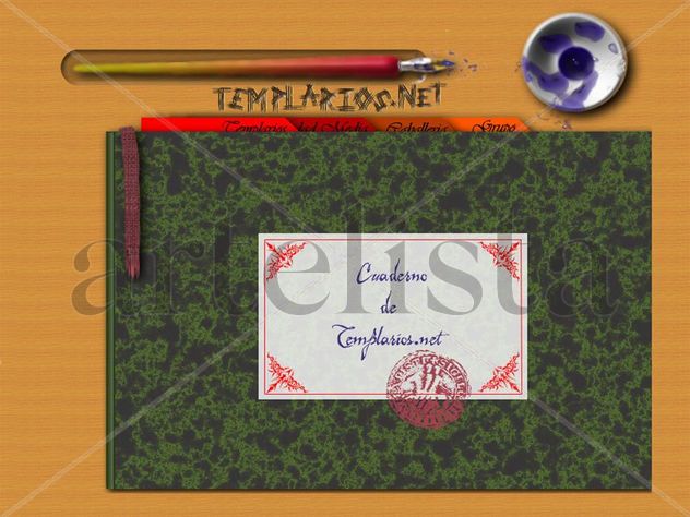 Cuaderno en pupitre